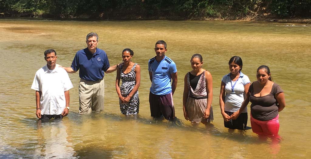 Baptism in the Rus Rus river