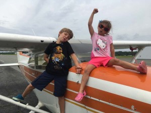 Nathan & Lilly helping us make a VBS video for Corinth Church